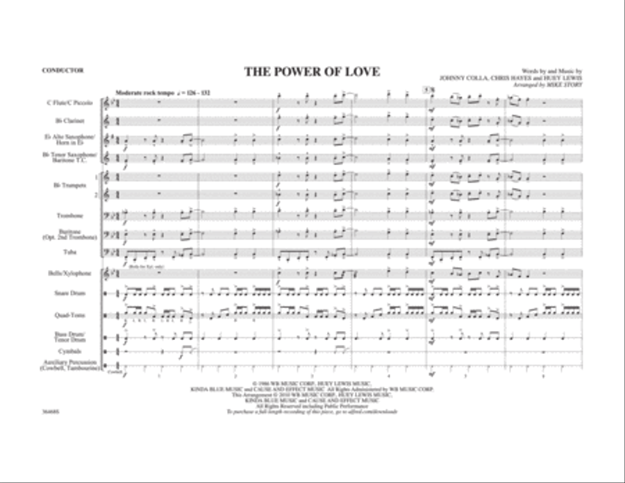 The Power of Love Marching Band scores gallery preview page 2
