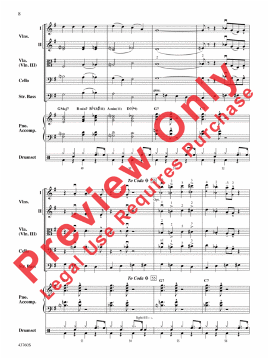 Jingle All the Way String Orchestra scores gallery preview page 9