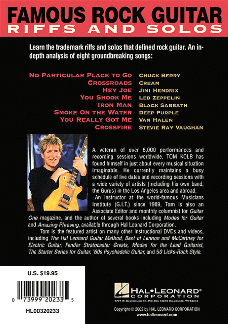Famous Rock Guitar Riffs and Solos Electric Guitar scores gallery preview page 2