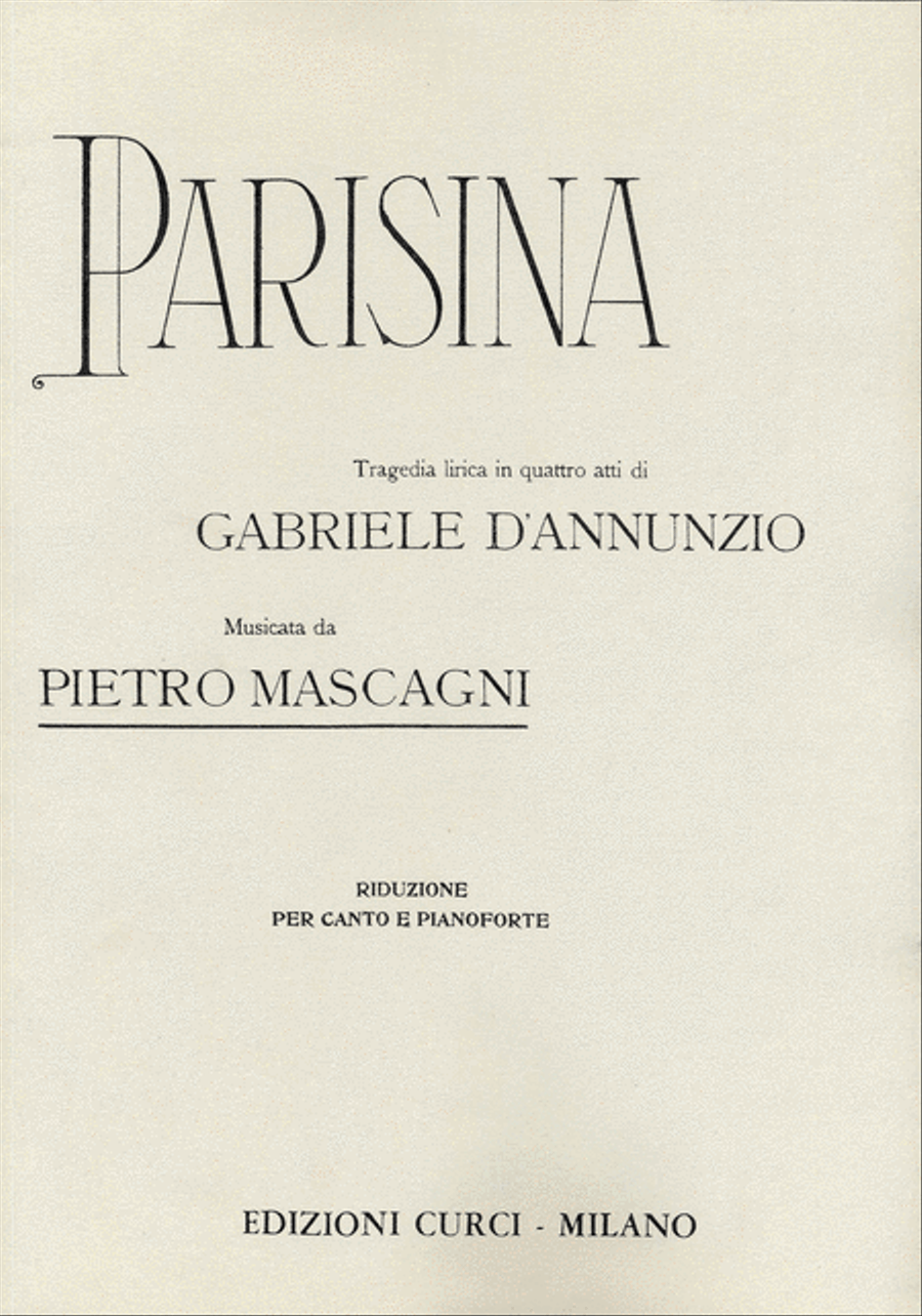 Parisina Voice Solo scores gallery preview page 1
