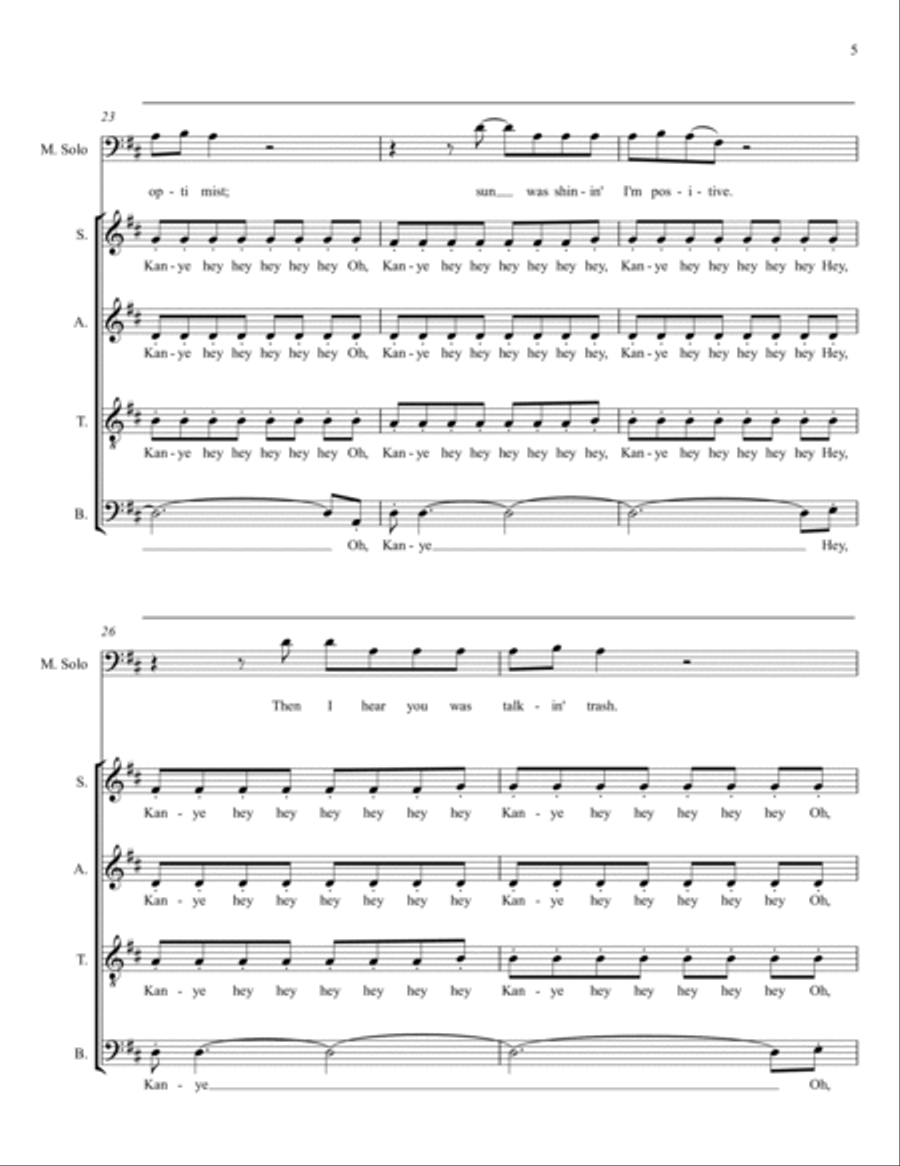 Fourfiveseconds Fourfiveseconds 4-Part scores gallery preview page 5