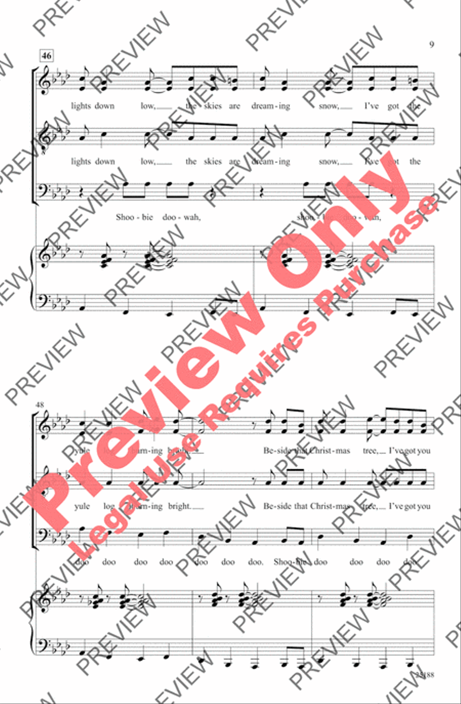 Perfect Christmas Night (from Dr. Seuss! How the Grinch Stole Christmas) 4-Part scores gallery preview page 9