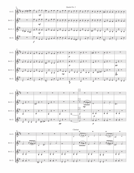 Quartet No. 2 for clarinet quartet image number null