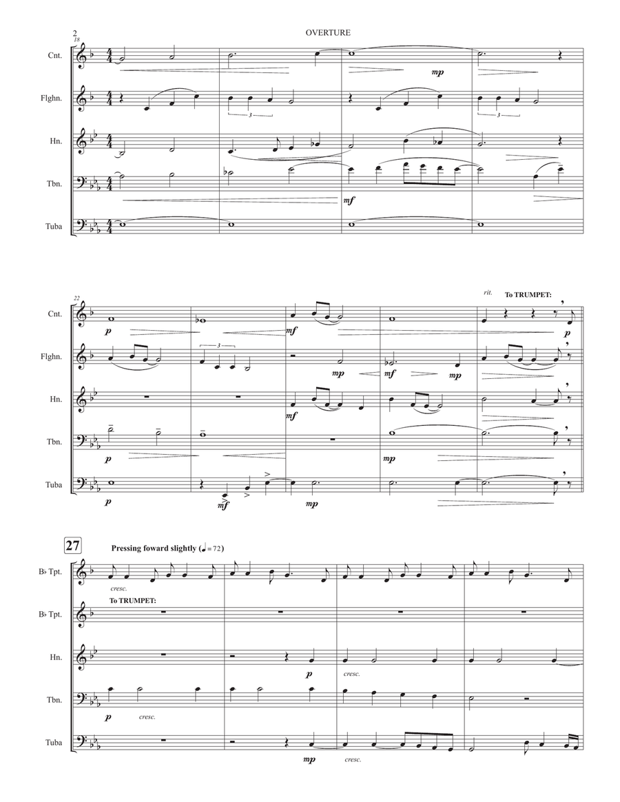Overture Brass Ensemble scores gallery preview page 2