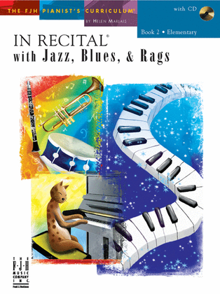 Book cover for In Recital with Jazz, Blues & Rags, Book 2