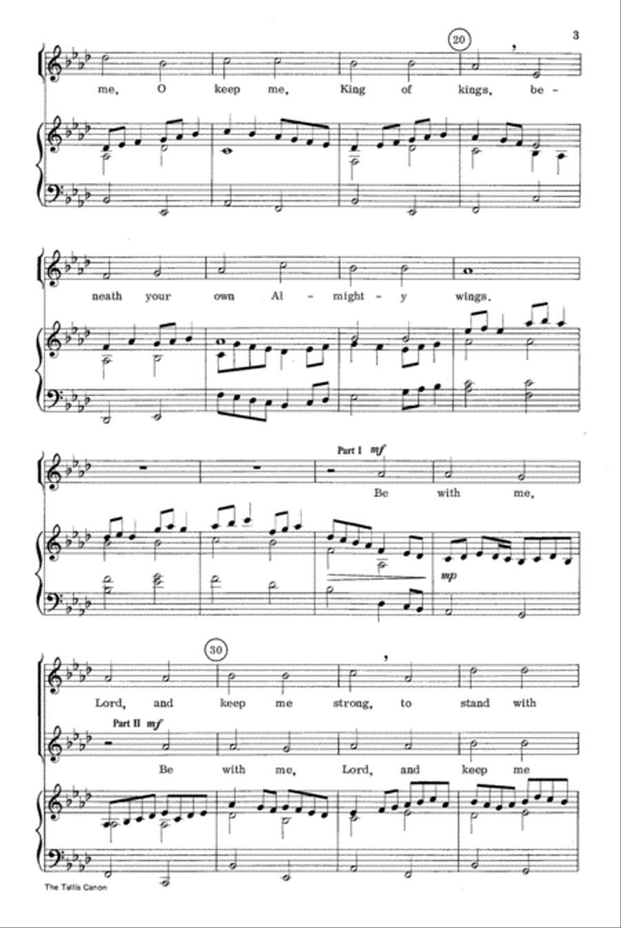 The Tallis Canon The Tallis Canon 4-Part scores gallery preview page 3