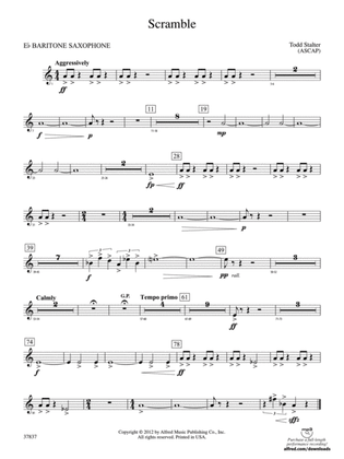 Scramble: E-flat Baritone Saxophone