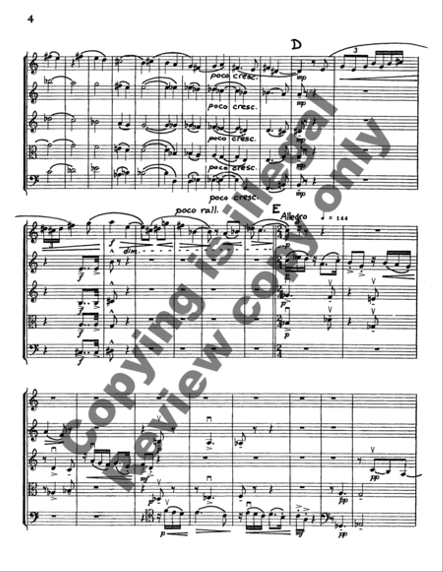 Quintet for Oboe and Strings (elegiac) Oboe scores gallery preview page 8