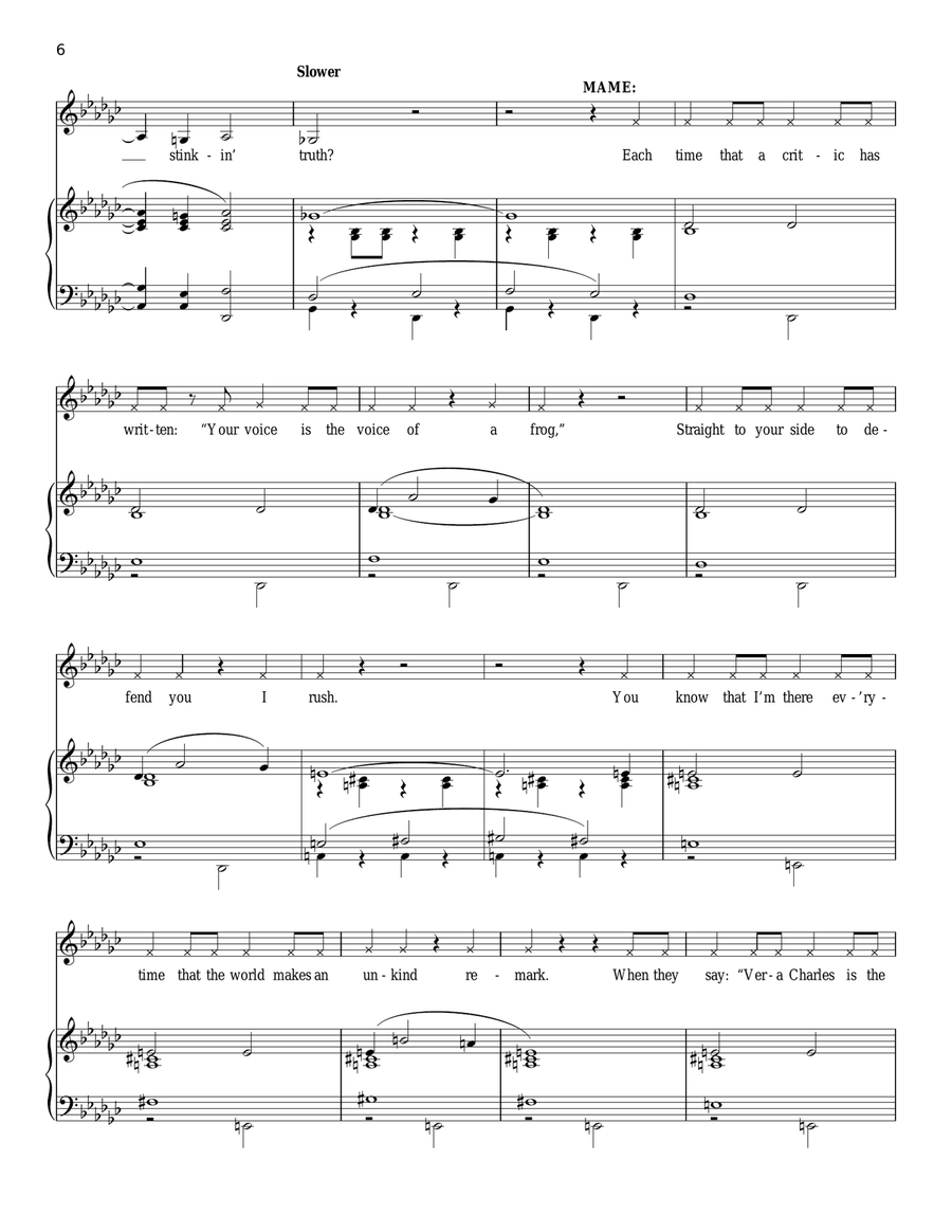 Bosom Buddies Bosom Buddies Piano, Vocal scores gallery preview page 6
