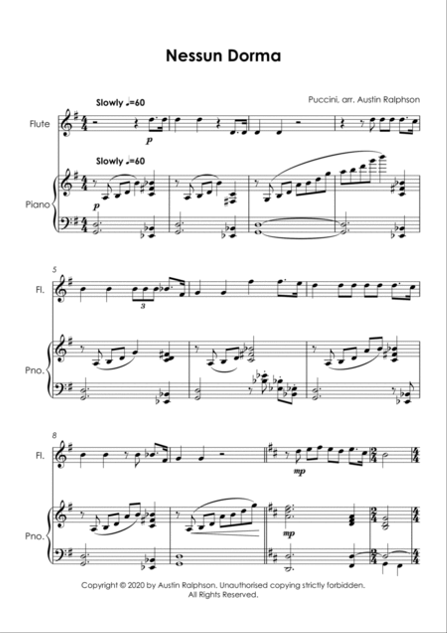 5 Beautiful Flute Solos for Fun - with FREE BACKING TRACKS and piano accompaniment to play along Flute Solo scores gallery preview page 6