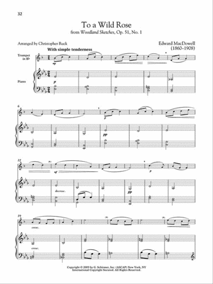 The G. Schirmer Instrumental Library: The Trumpet Collection Trumpet Solo scores gallery preview page 4