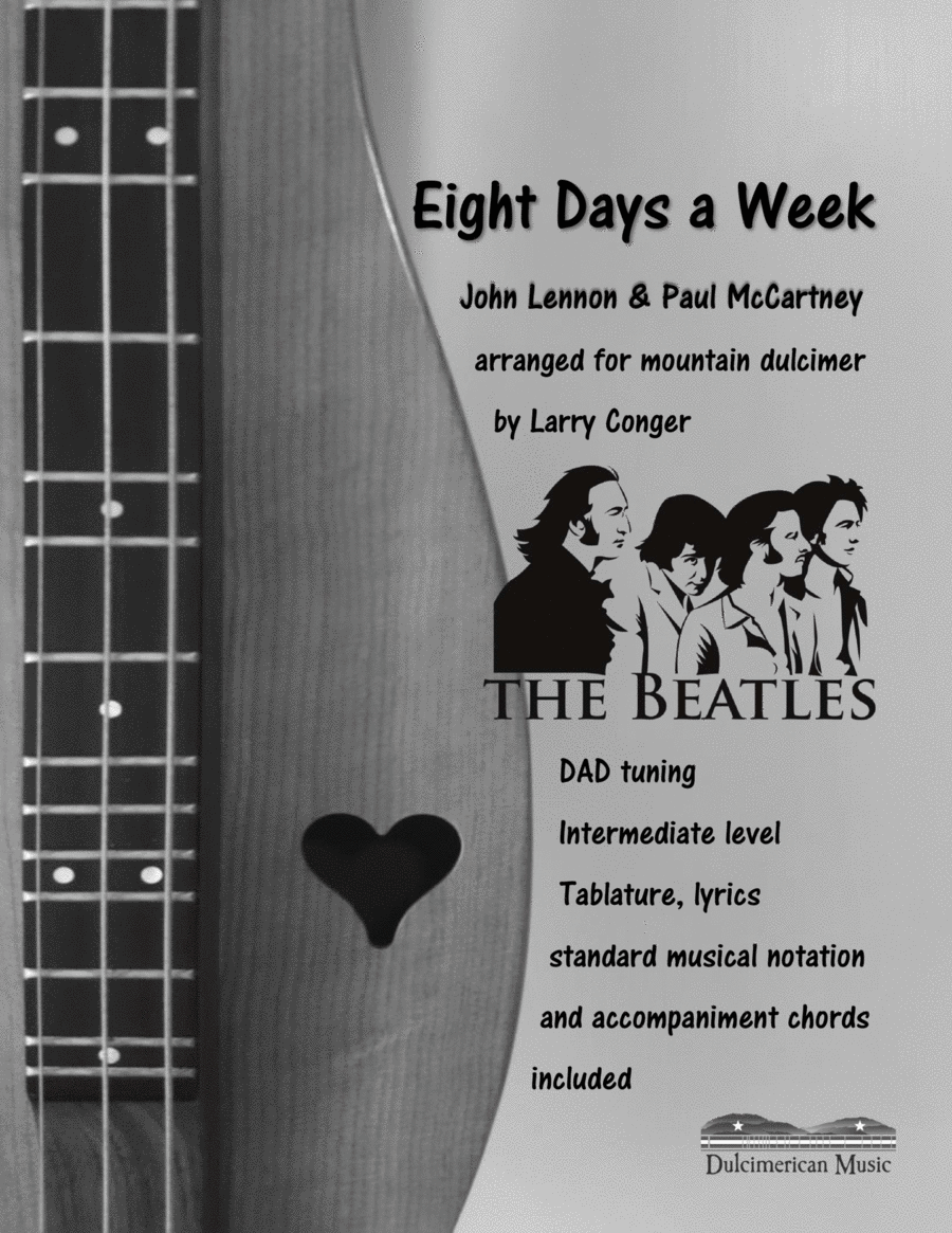 Eight Days A Week Dulcimer scores gallery preview page 1