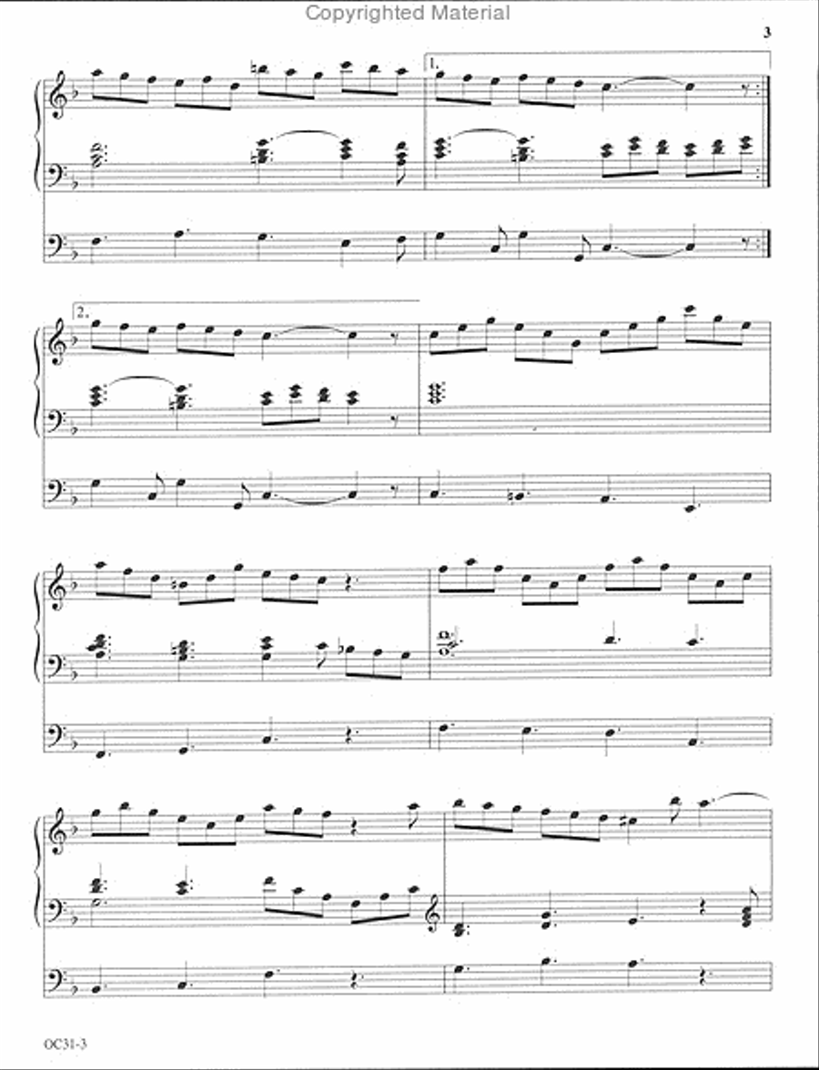 A Time to Dance: Baroque Gigues for Organ Organ Solo scores gallery preview page 3