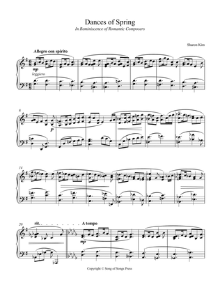 Dances of Spring for Piano Solo