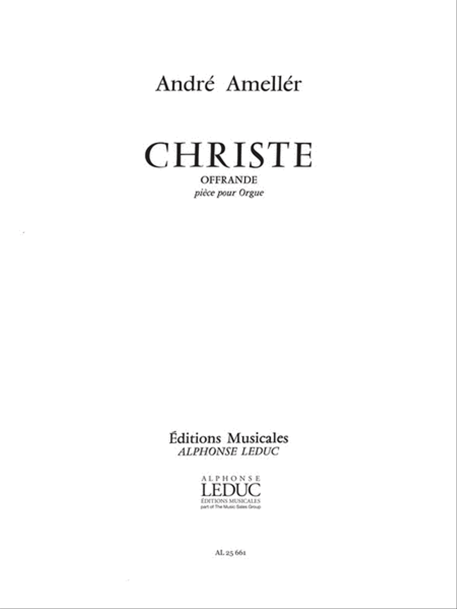 Christe-offrande Op.248 (organ)