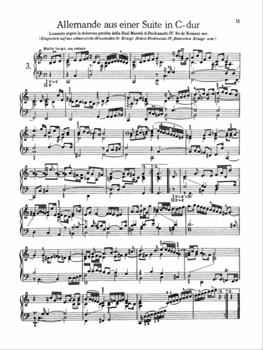 Froberger: Selected Works for Cembalo Piano Solo scores gallery preview page 1