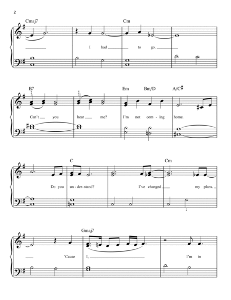 my future my future Easy Piano scores gallery preview page 2
