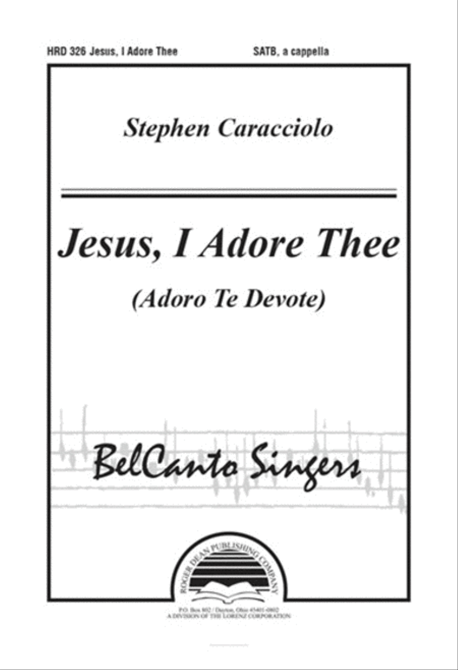 Jesus, I Adore Thee 4-Part scores gallery preview page 1