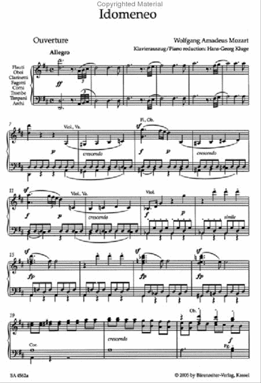 Idomeneo K. 366 Idomeneo K. 366 Mixed Choir scores gallery preview page 2