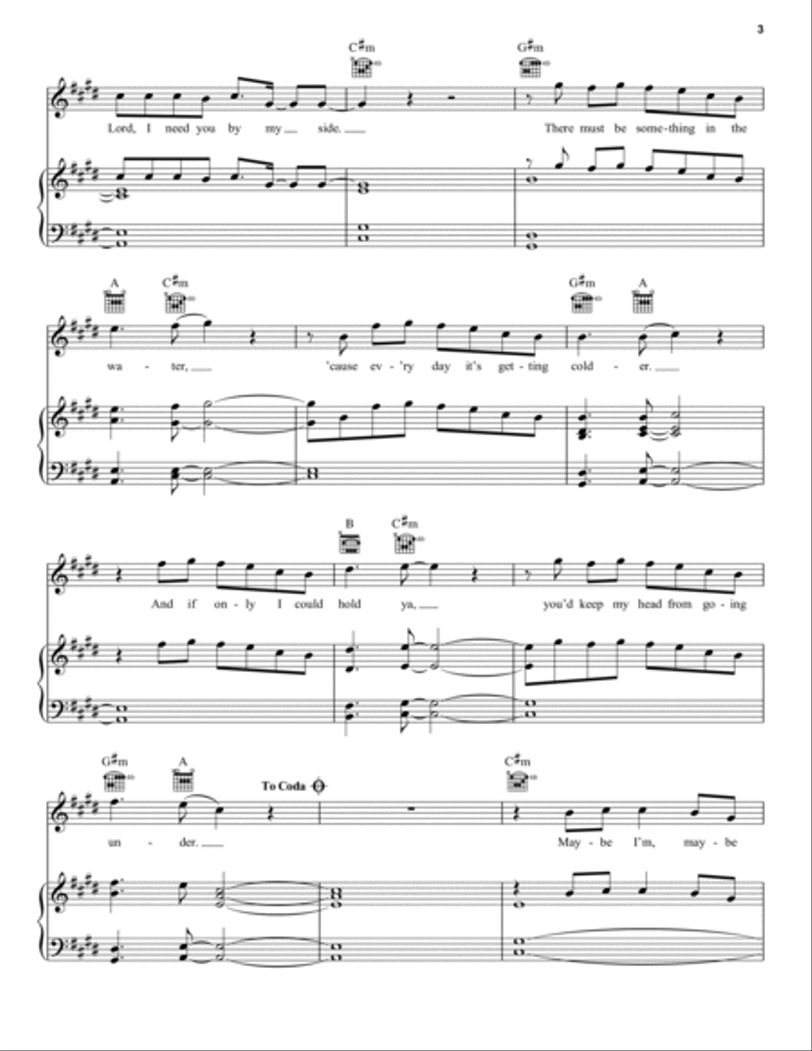 Bruises Piano, Vocal, Guitar scores gallery preview page 3