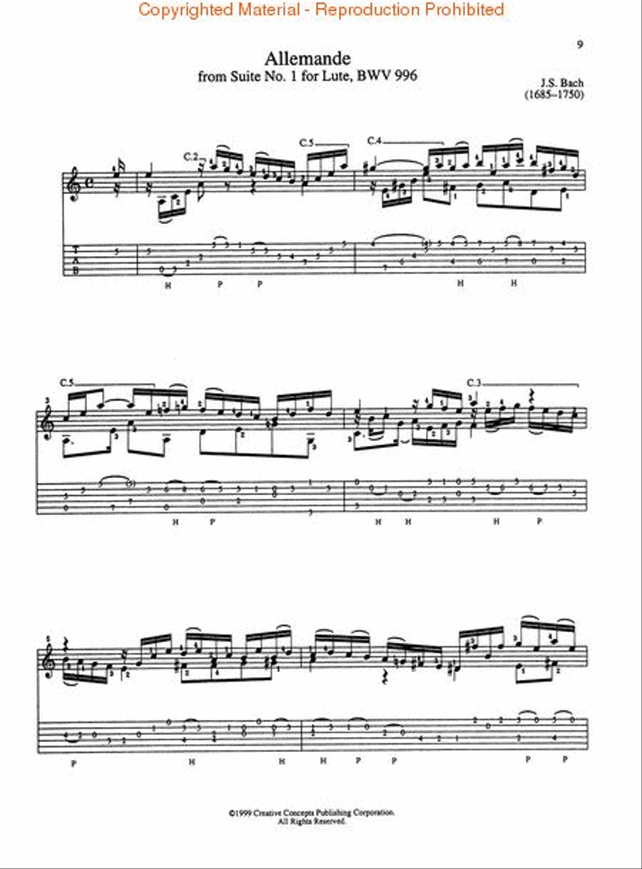 The Classical Guitar Collection Acoustic Guitar scores gallery preview page 3