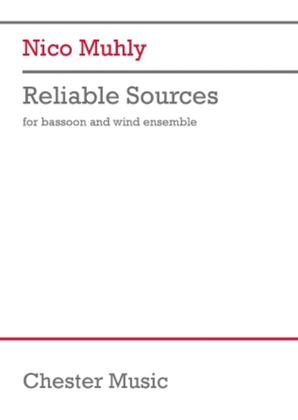Book cover for Reliable Sources (Score and Parts)