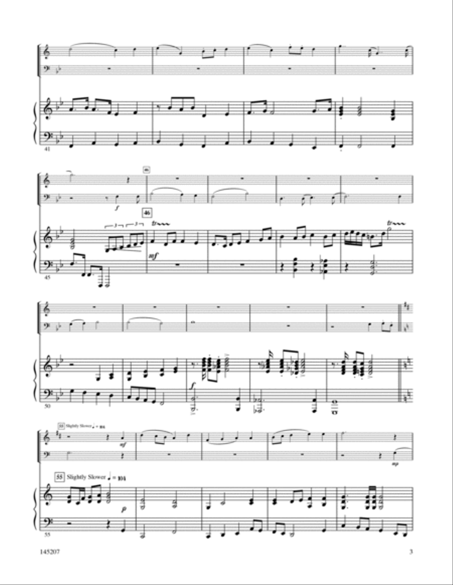 I Sing The Mighty Power Of God Brass Duet scores gallery preview page 4
