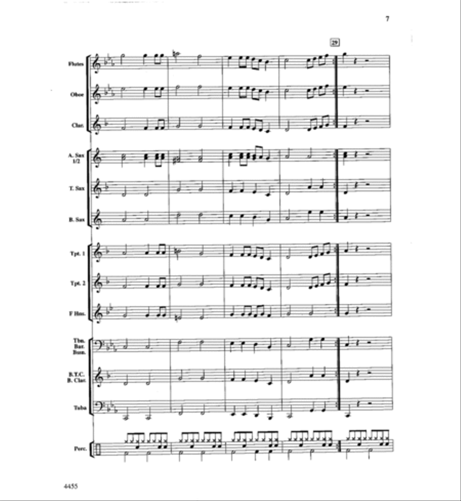 Rattle Snakes! Concert Band scores gallery preview page 7