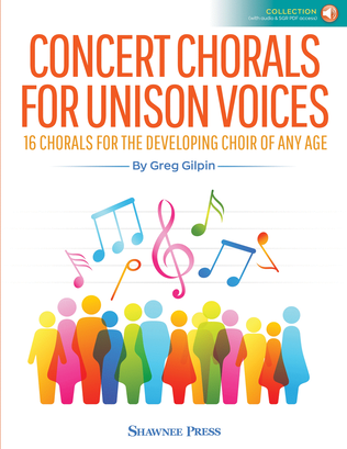 Book cover for Concert Chorals for Unison Voices