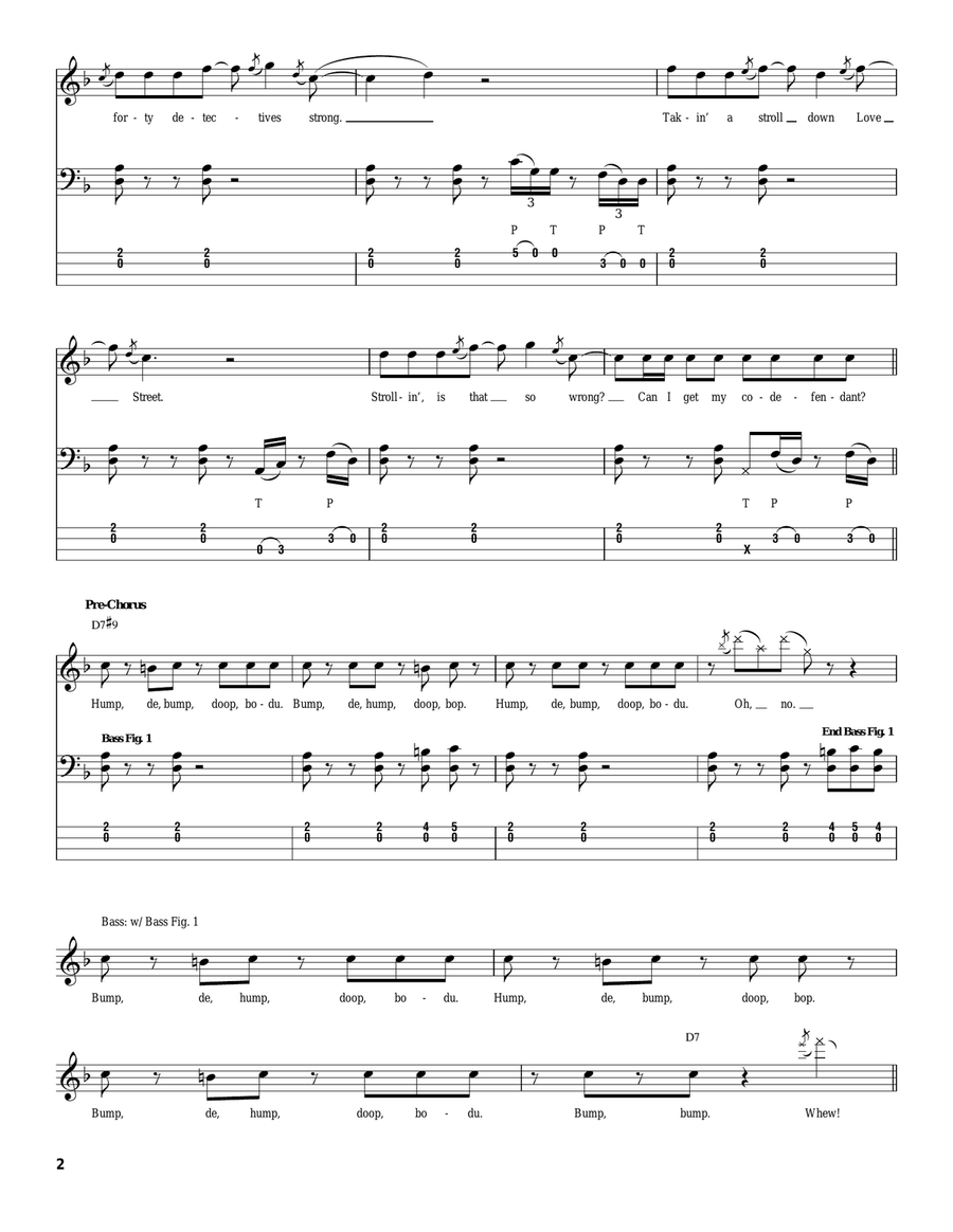 Hump De Bump Acoustic Guitar scores gallery preview page 2