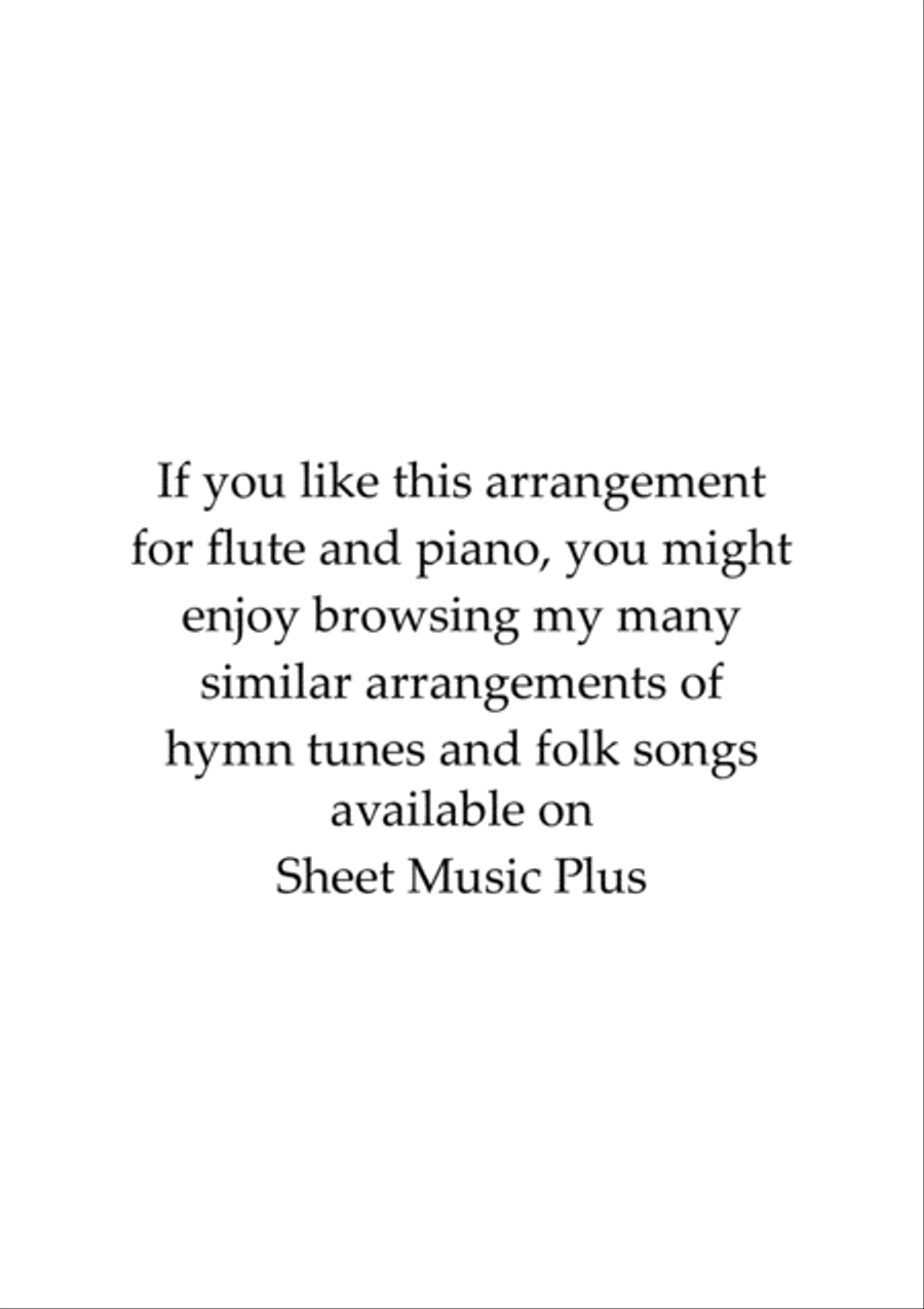 Jesus Walked This Lonesome Valley, for Flute and Piano Flute Solo scores gallery preview page 2