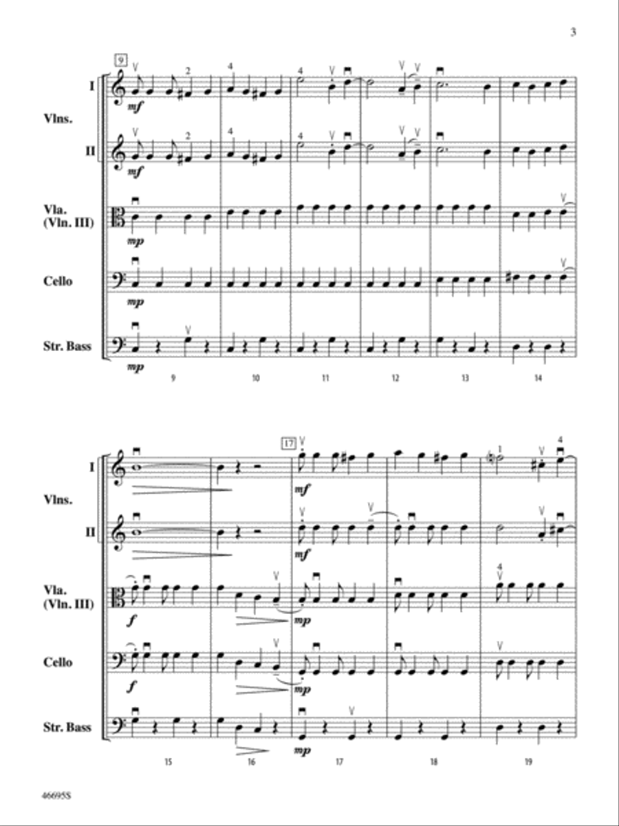 Mele Kalikimaka: Score String Orchestra scores gallery preview page 3