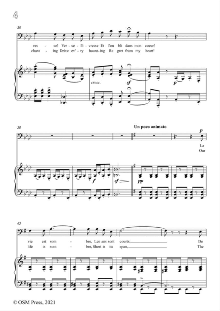 A. Thomas-O vin,dissipe le tristesse,in A flat Major,from Hamlet,for Voice and Piano Voice Solo scores gallery preview page 6