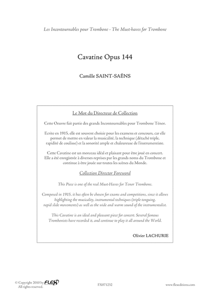 Cavatine Opus 144 image number null
