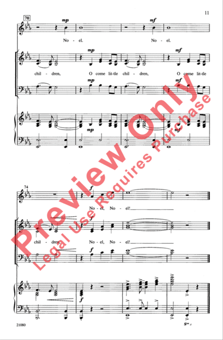 A Gospel Noel 3-Part scores gallery preview page 10