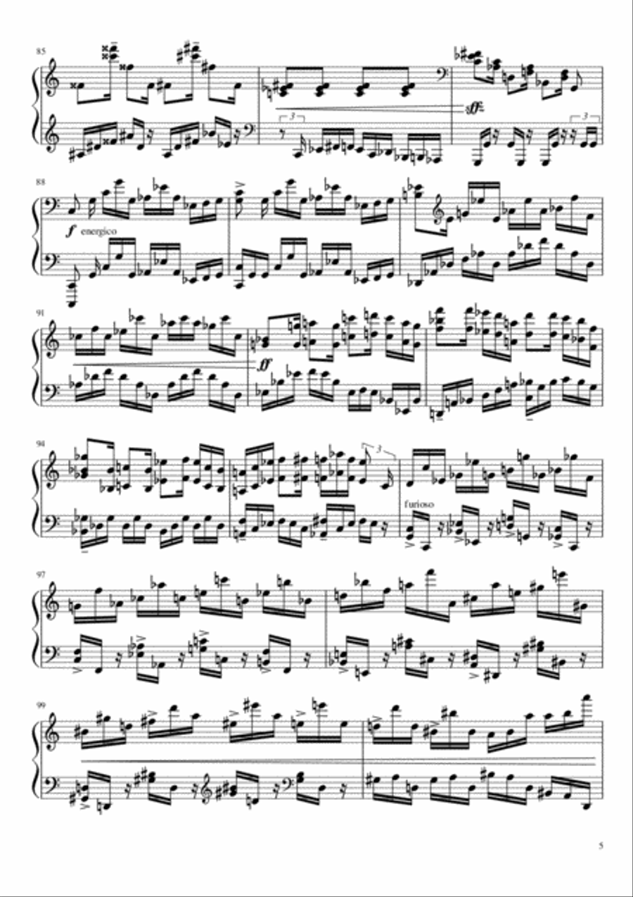 Ballade №2 Piano Solo scores gallery preview page 5