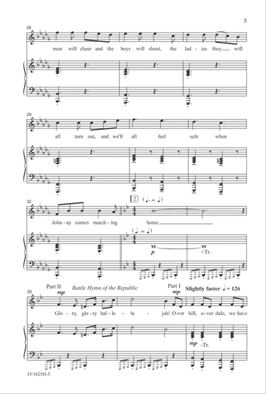 A Patriotic Salute A Patriotic Salute 2-Part scores gallery preview page 5