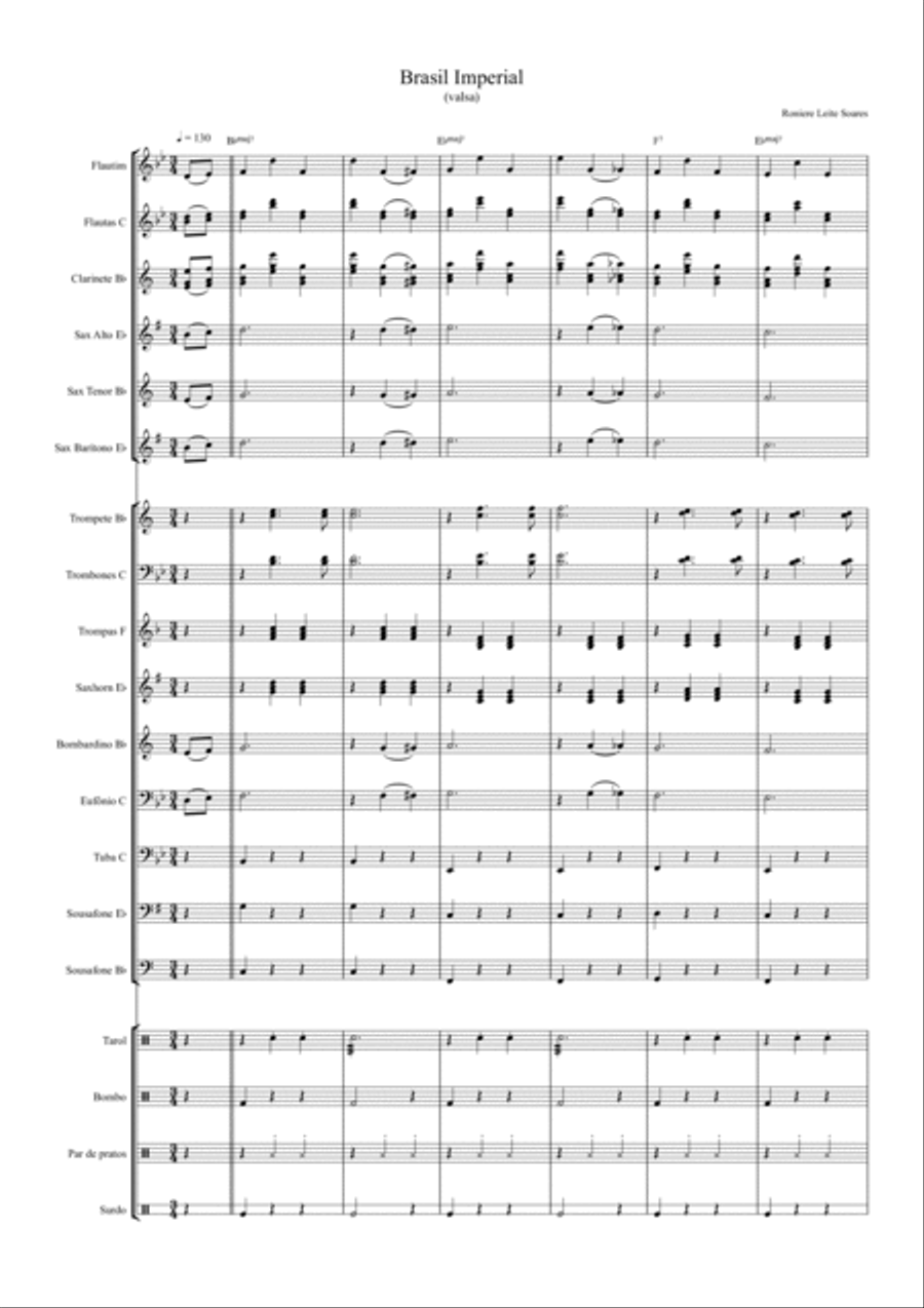 Brasil Imperial Full Orchestra scores gallery preview page 3