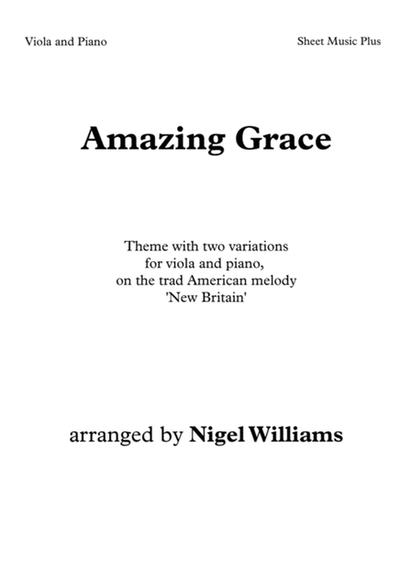Amazing Grace, for Viola and Piano image number null
