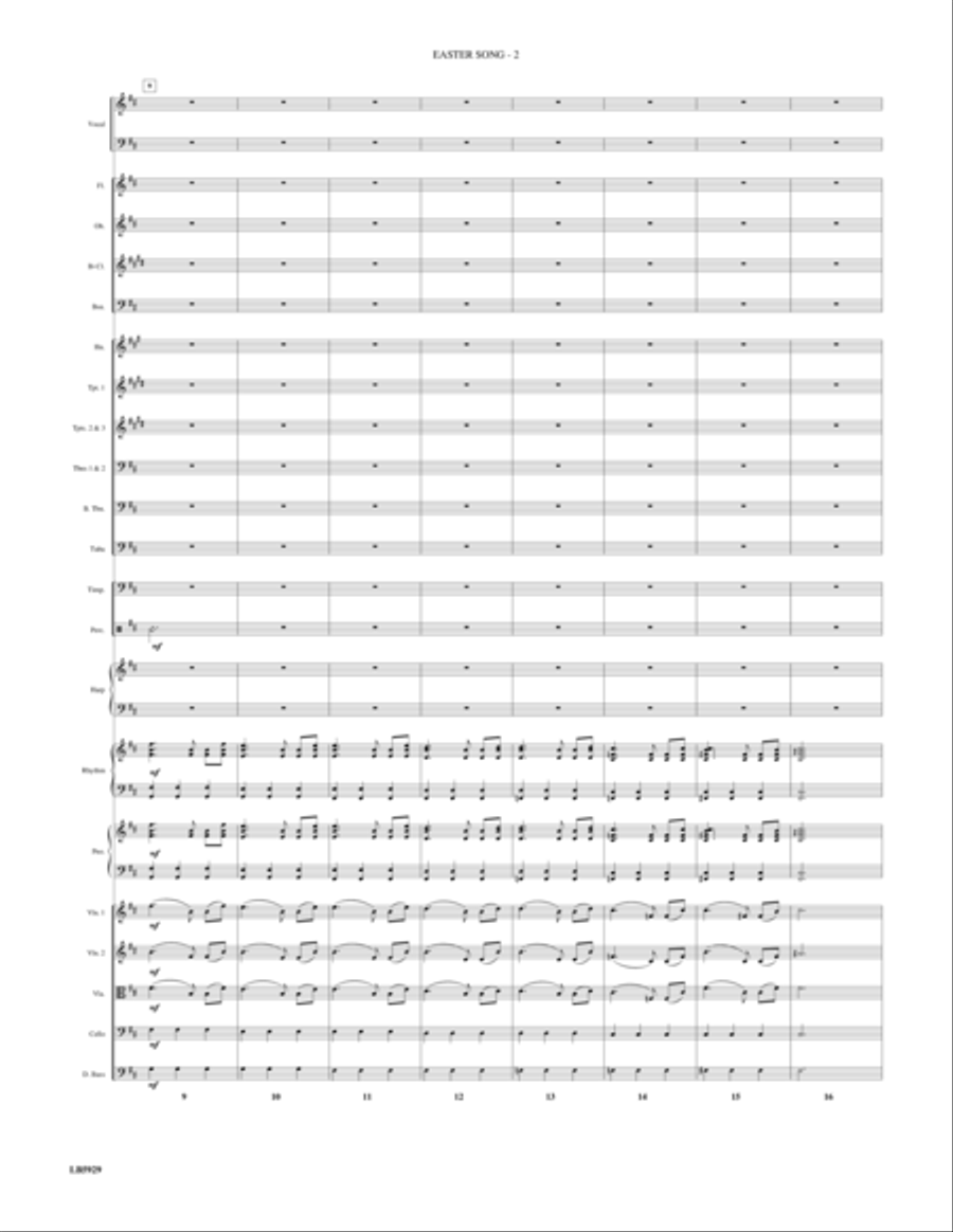 Easter Song - Score Choir scores gallery preview page 2