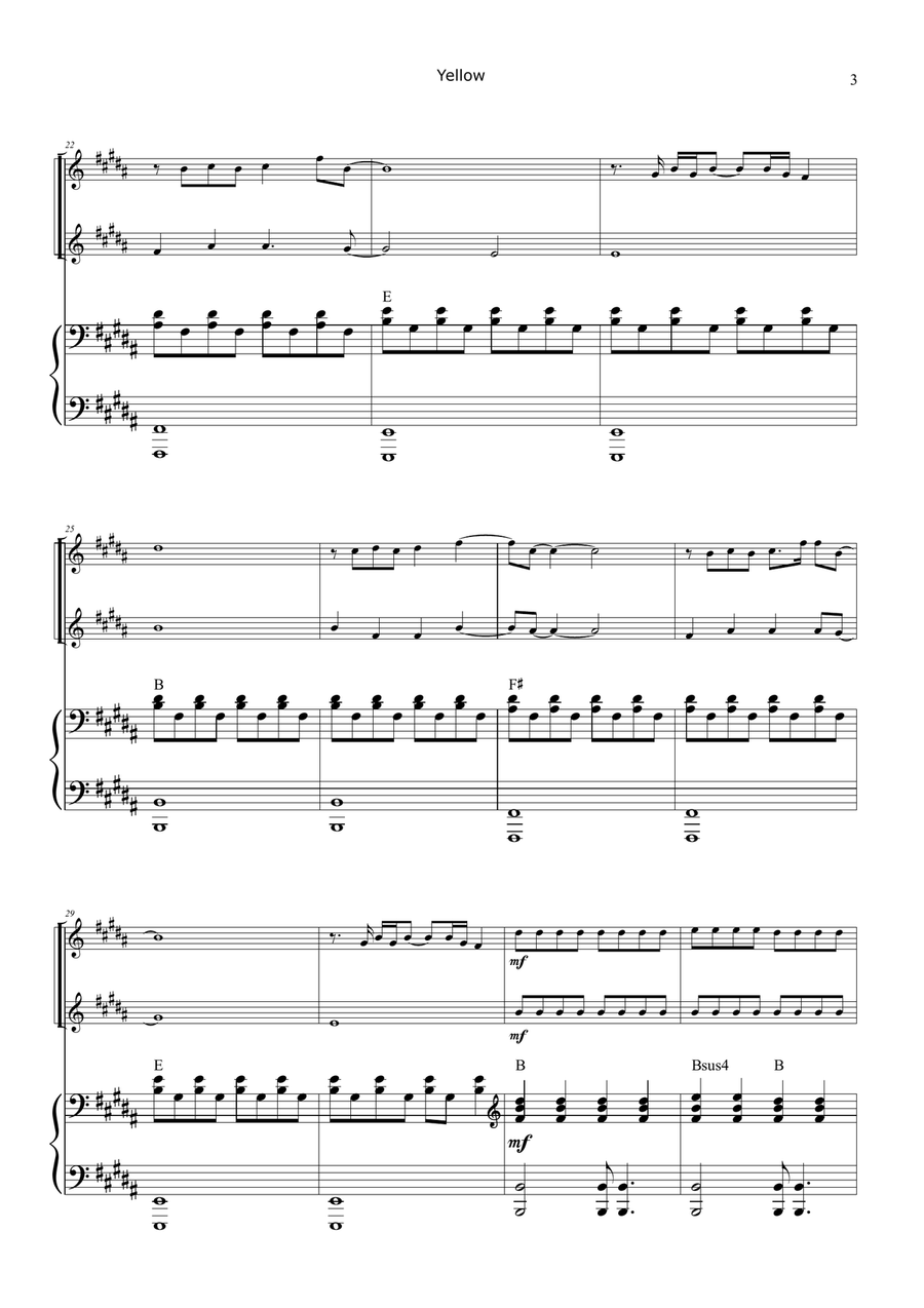 Yellow Woodwind Duet scores gallery preview page 3