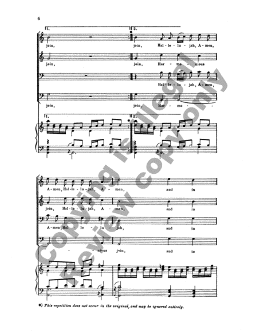 Judas Maccabaeus: Hallelujah, Amen TTBB scores gallery preview page 7