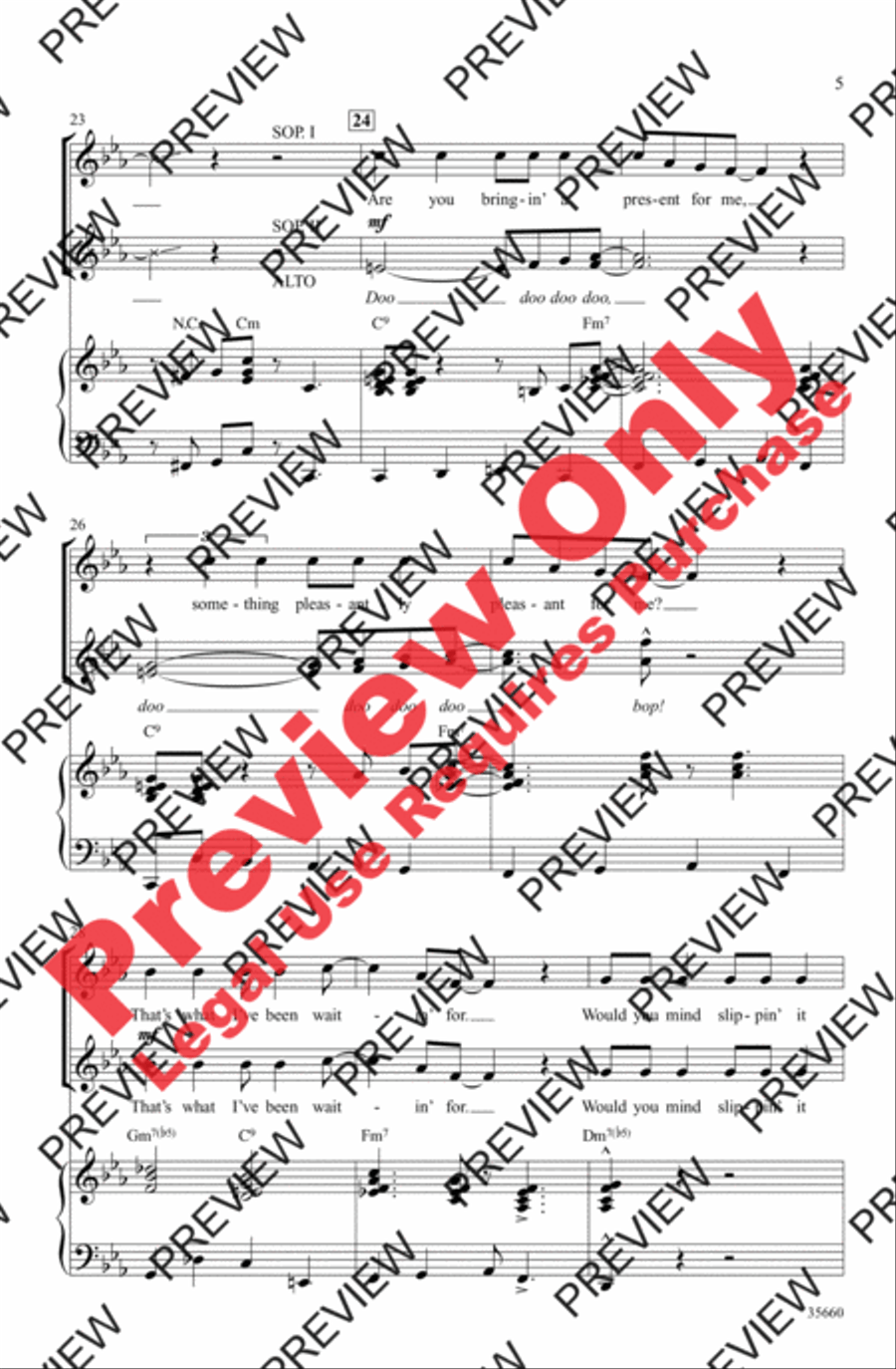 'Zat You, Santa Claus? Women's Choir scores gallery preview page 5