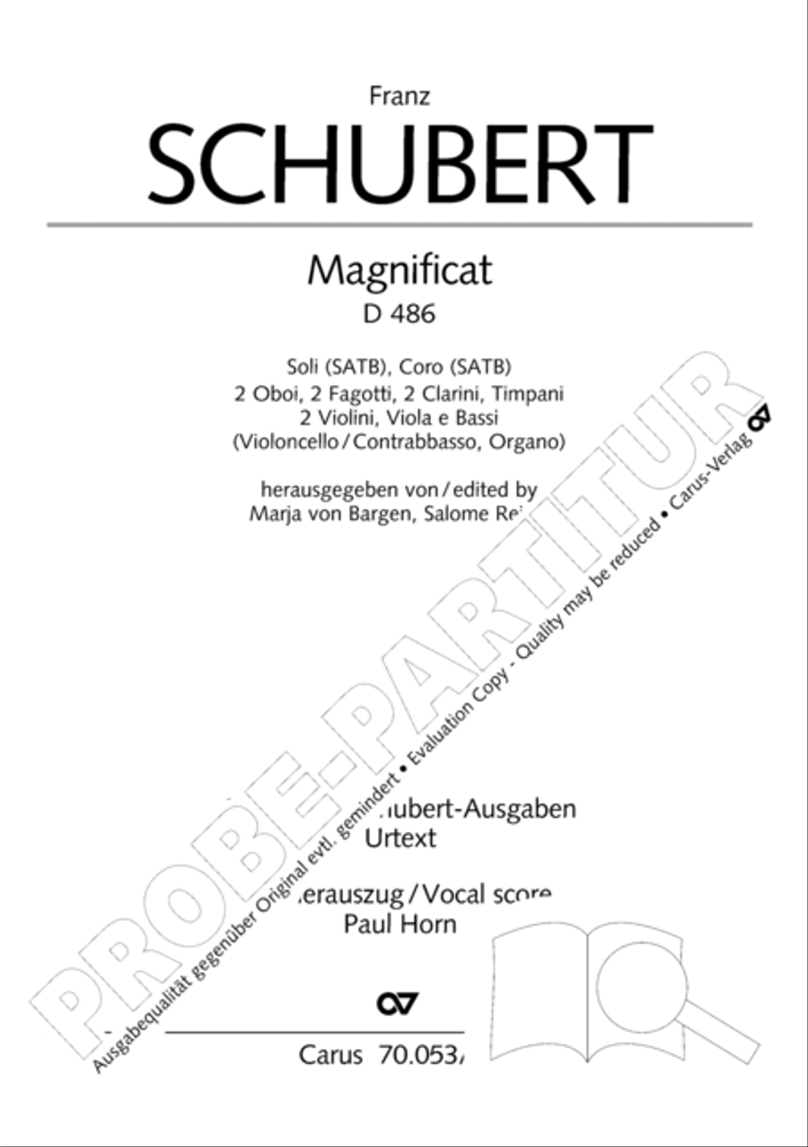Magnificat in C major 4-Part scores gallery preview page 2