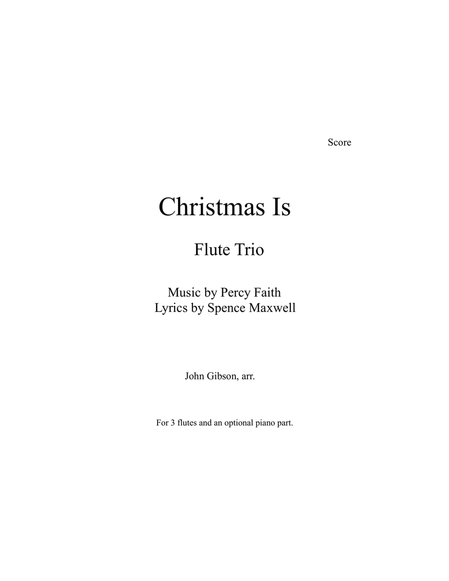 Christmas Is Woodwind Trio scores gallery preview page 2