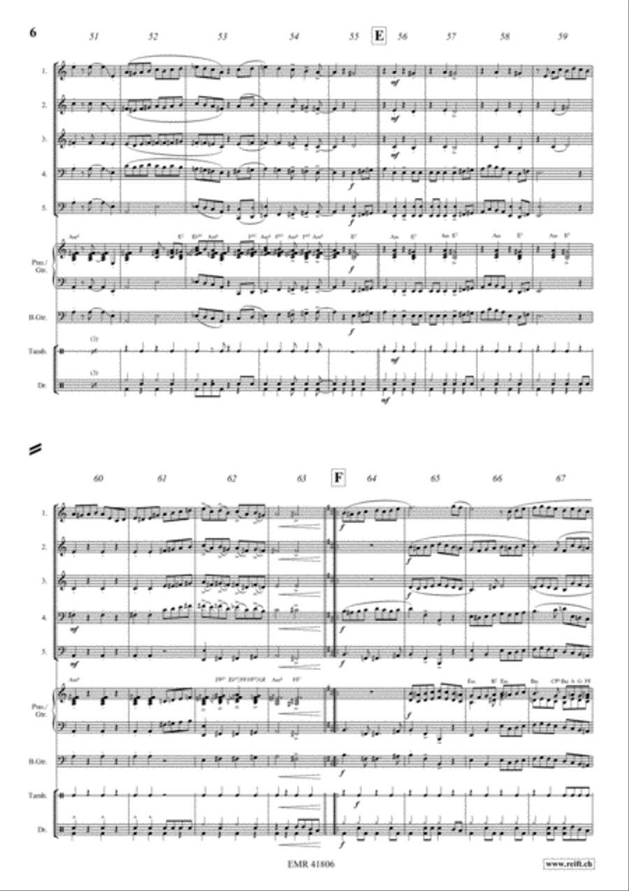 Fascinatin' Gospels Fascinatin' Gospels Brass Band scores gallery preview page 6