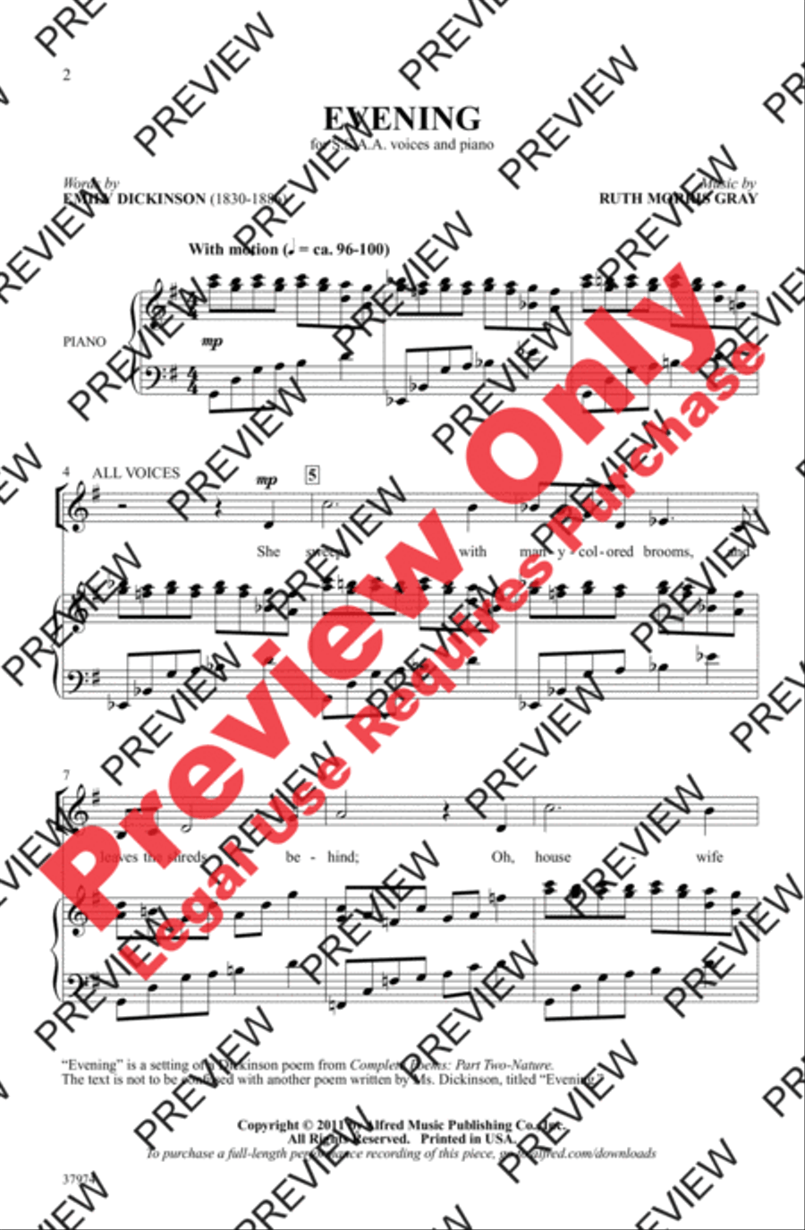 Evening Women's Choir scores gallery preview page 2