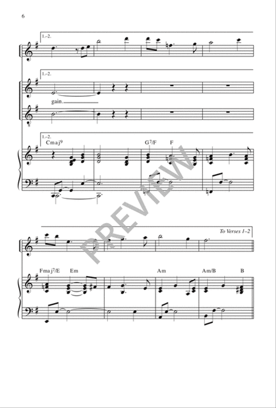 Psalm 51: Create Me Again 2-Part scores gallery preview page 7