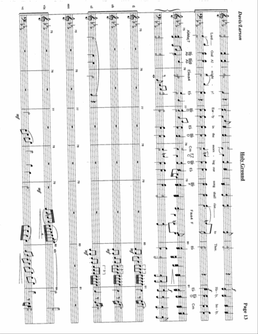 Holy Ground 4-Part scores gallery preview page 14