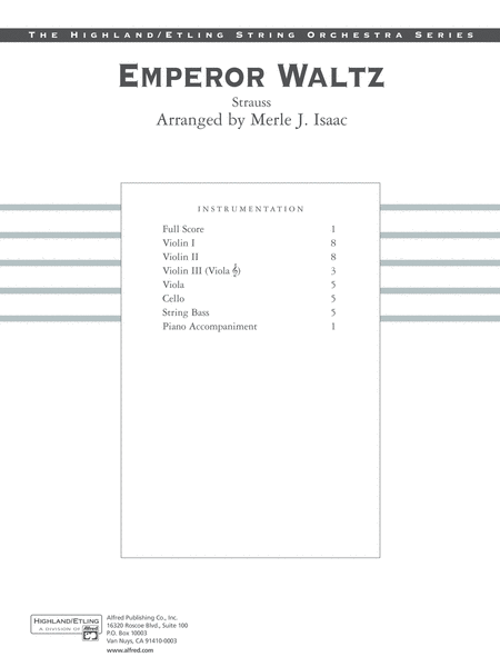 Emperor Waltz: Score